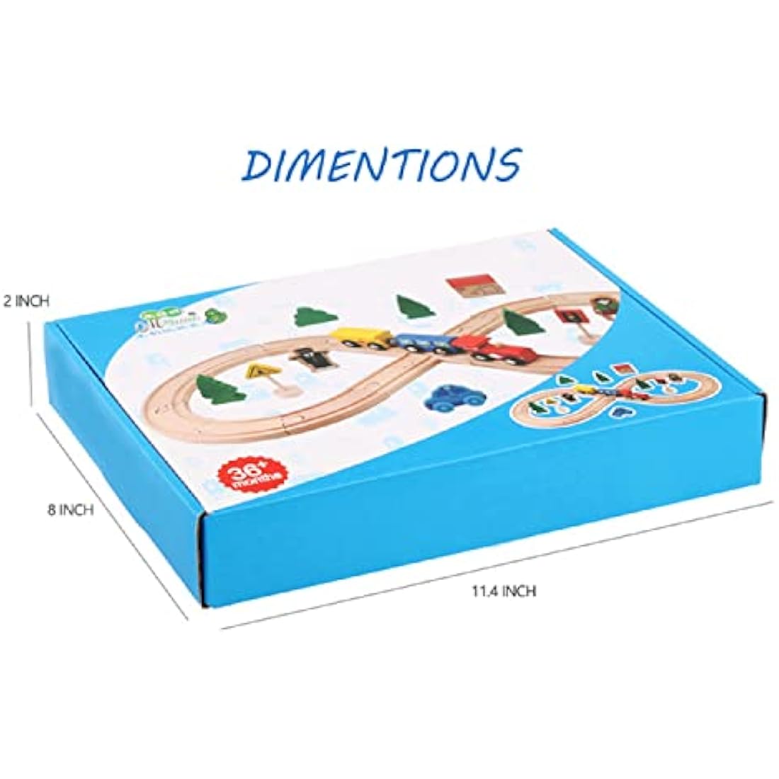 33-Piece Wooden Train Set – Magnetic Railway for Toddlers