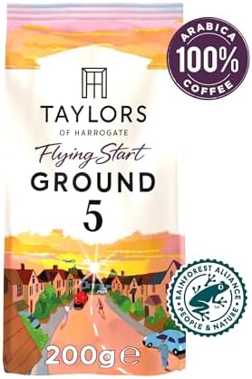Taylors of Harrogate Flying Start Ground Coffee - Dark Roast, 1.2kg Pack