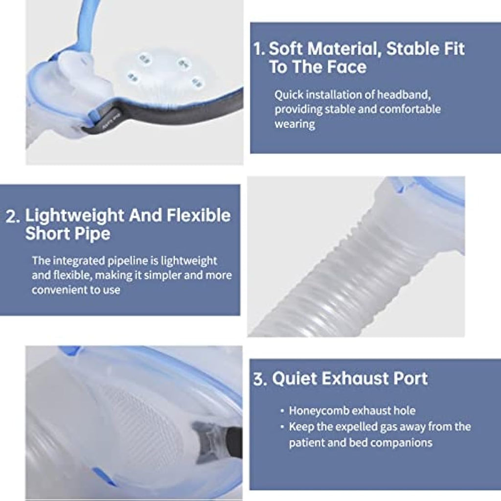 Jolof Store AirFit P10 Replacement Mask Kit – Headgear, Frame & 3 Pillows