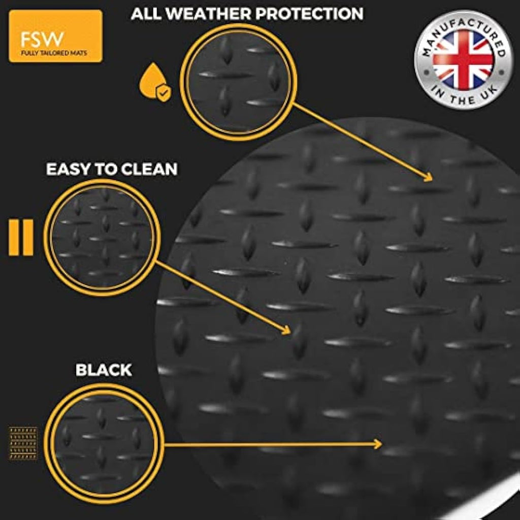 Jolof Store Ford Transit Custom 2024+ Heavy Duty Rubber Van Floor Mats