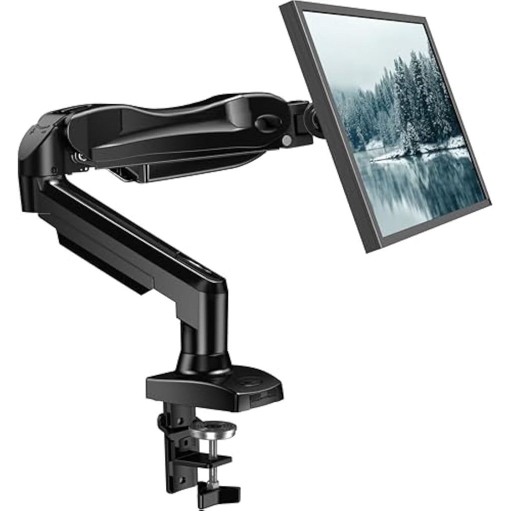 HUANUO Single Monitor Arm – Height Adjustable VESA Mount for 13-32" Screens