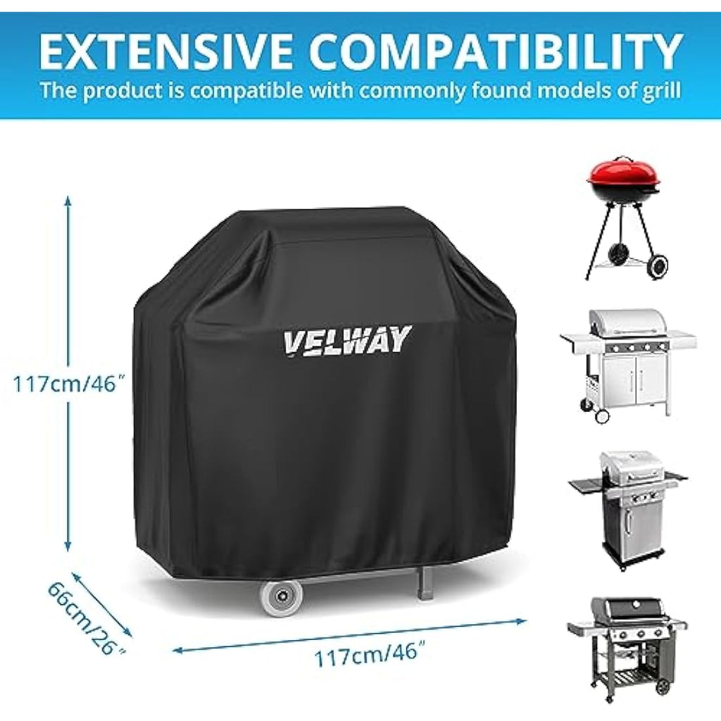 Velway Waterproof BBQ Grill Cover – Heavy Duty 210D Oxford Fabric