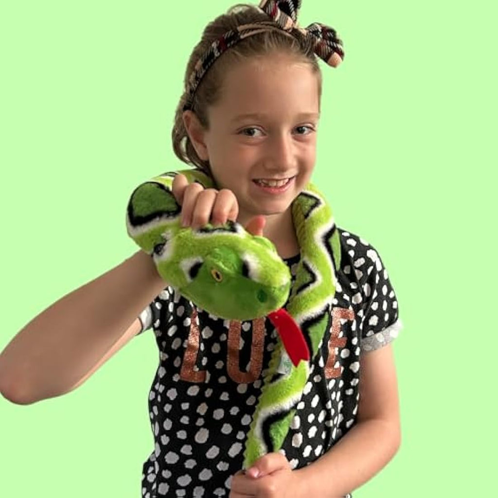 Deluxe Paws 100cm Plush Snake – 100% Recycled Eco-Friendly Soft Toy