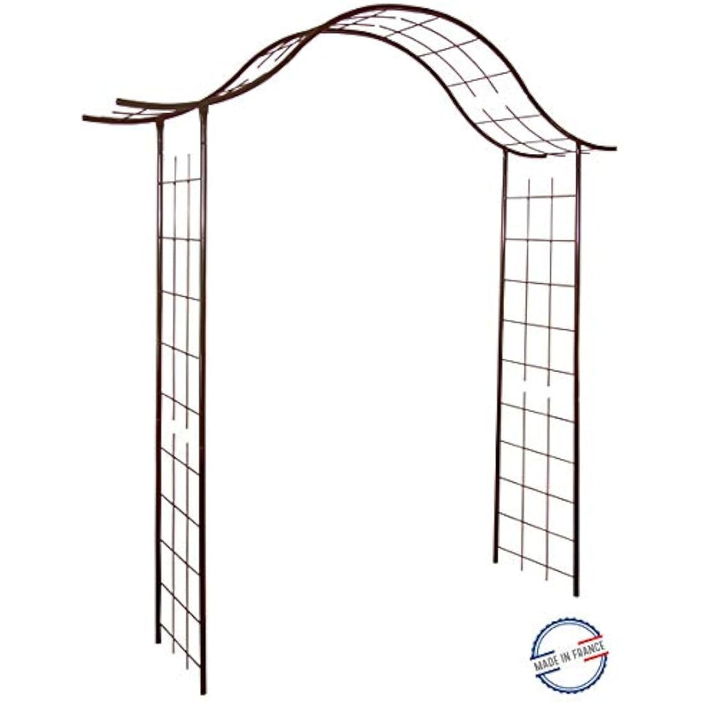 Louis Moulin Metal Garden Arch Gate – Aged Iron Trellis, 200 x 250 cm
