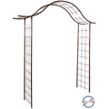 Louis Moulin Metal Garden Arch Gate – Aged Iron Trellis, 200 x 250 cm