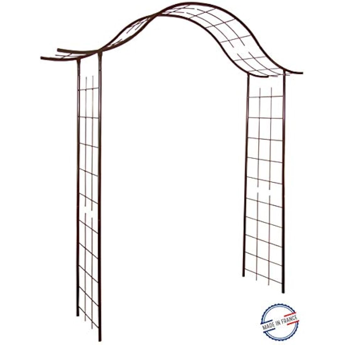 Louis Moulin Metal Garden Arch Gate – Aged Iron Trellis, 200 x 250 cm