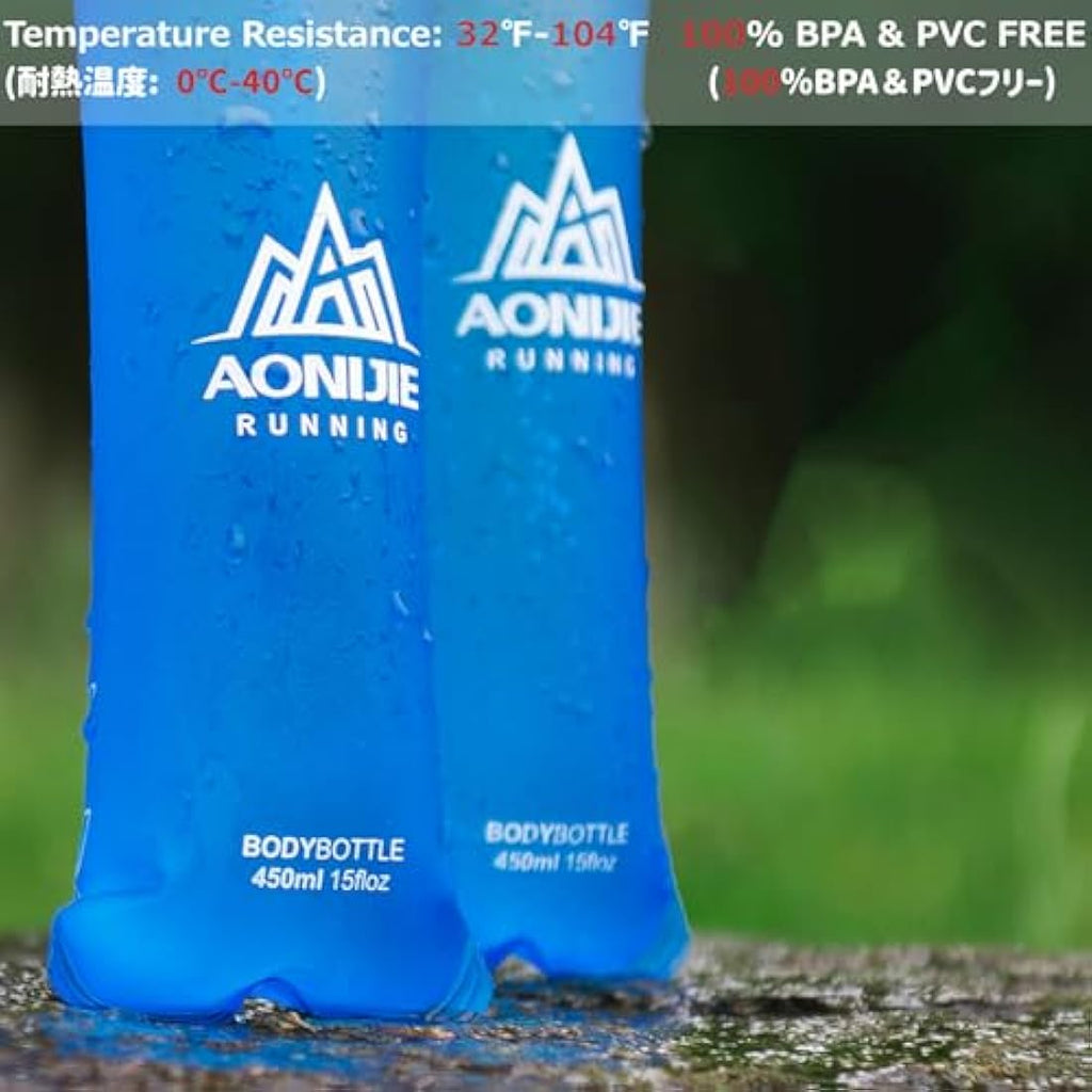 Azarxis TPU Soft Flask – Collapsible Running Water Bottle for Hydration