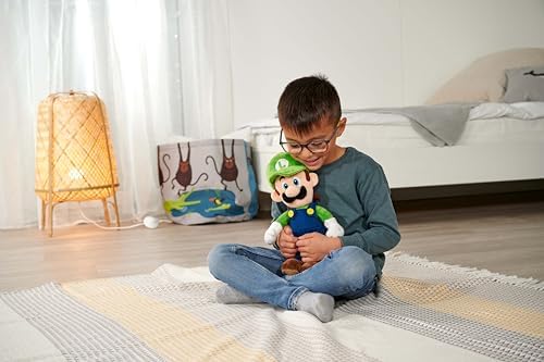 Super Mario Luigi Plush Toy by Simba – 30 cm Collectible Stuffed Animal
