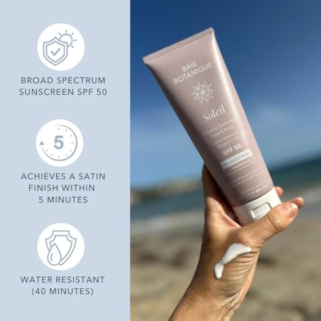 Baie Botanique SPF 50 Mineral Sunscreen | Organic Reef Safe - 240g