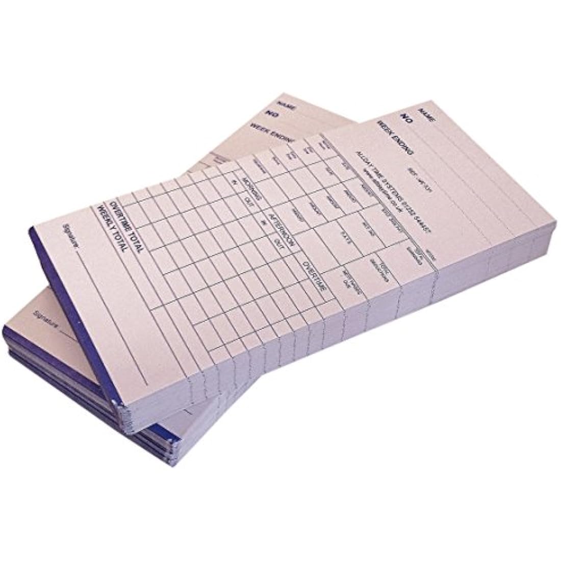QuickClocks Weekly Clocking in Cards - Recycled Paper Pack of 500
