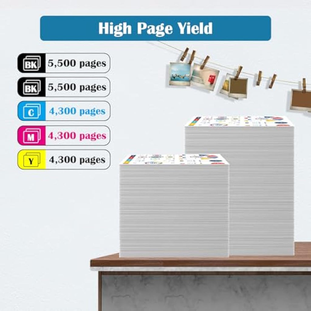 ASEKER High-Yield Toner Cartridge 5-Pack for WorkCentre 6515 Phaser 6510