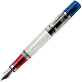 TWSBI Diamond 580 RBT Fountain Pen – Transparent Blue & Red – EF Nib