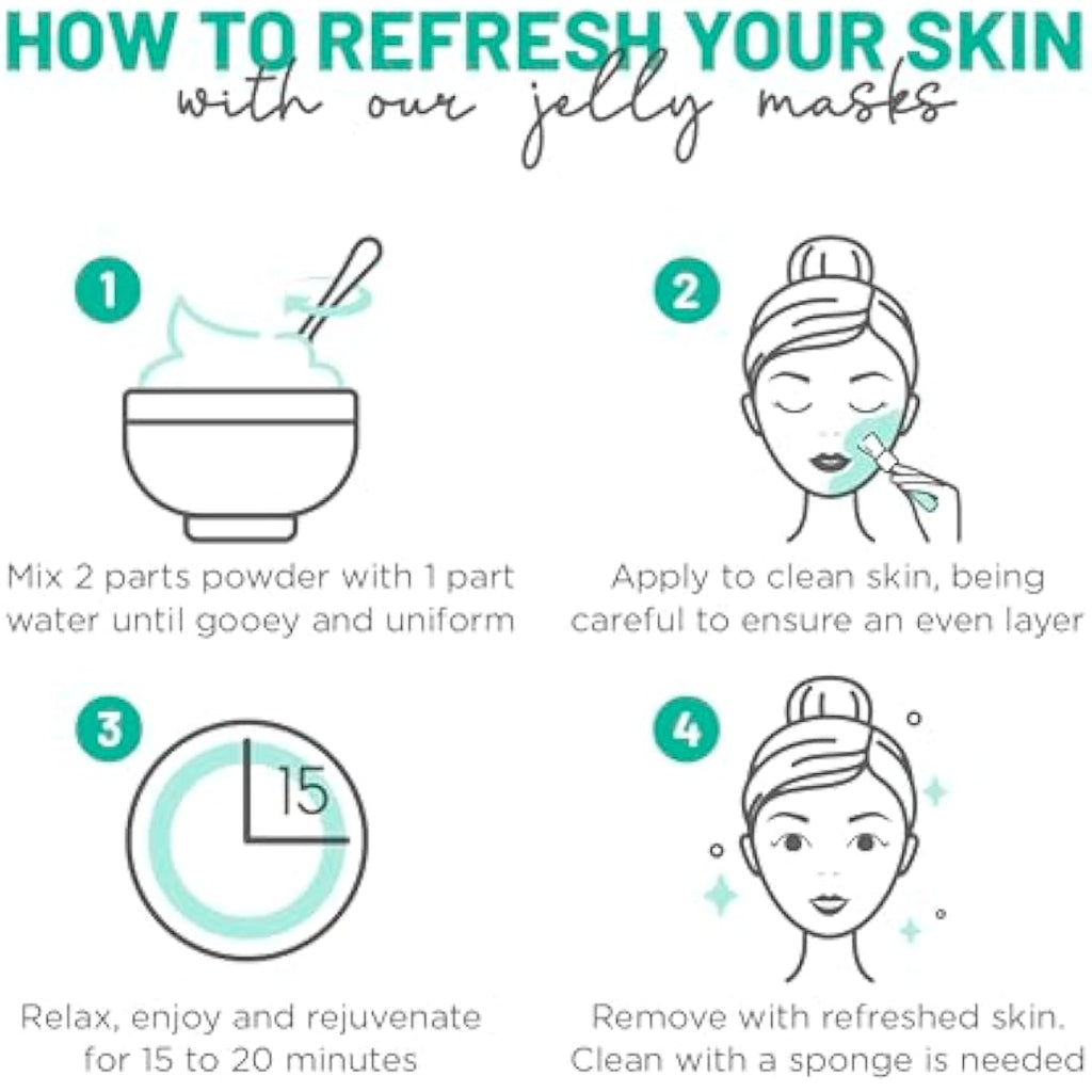 BRÜUN Chlorella Jelly Mask Jar – Hydrating Peel-Off Rubber Face Mask