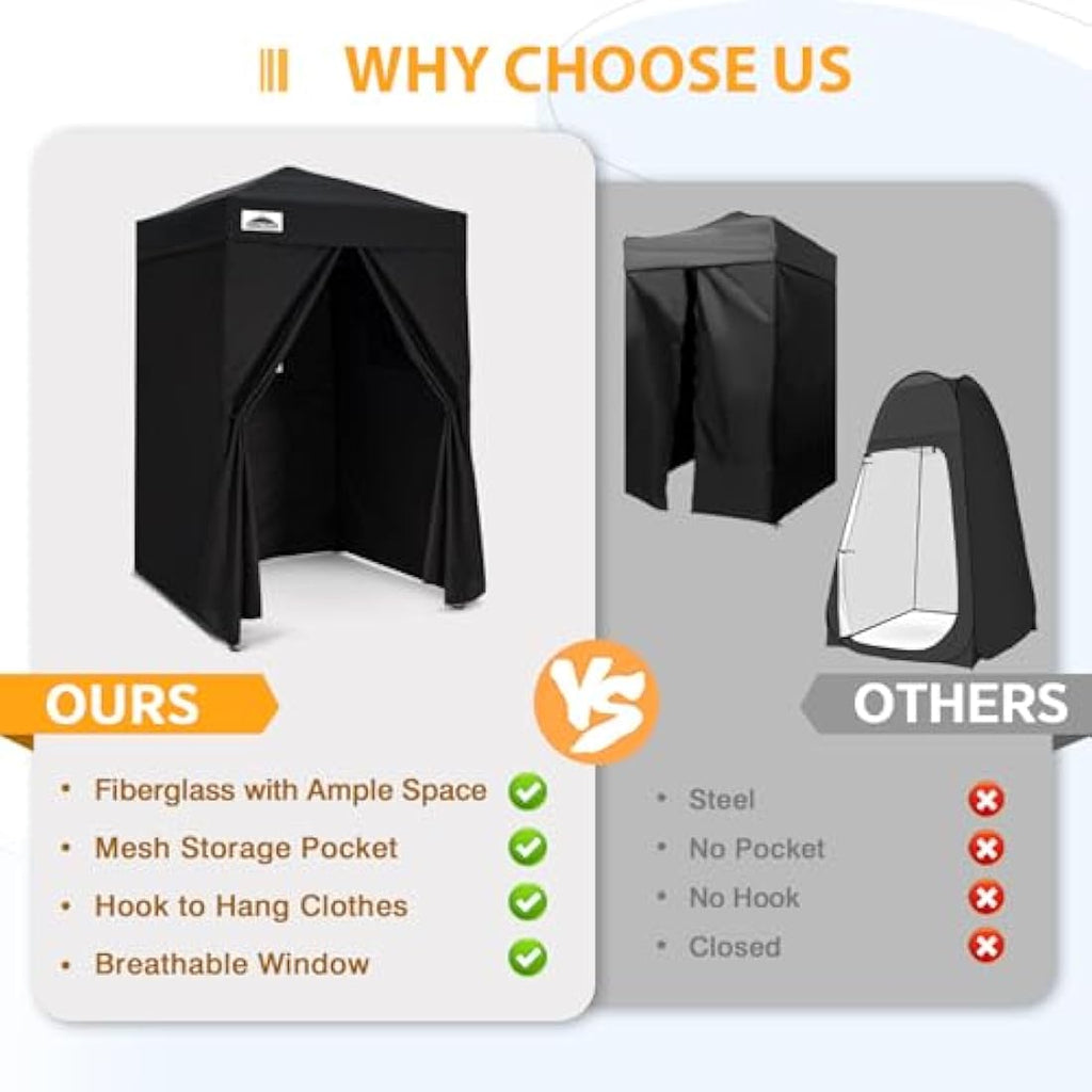 EAGLE PEAK Pop Up Changing Room – Portable Privacy Tent for Camping