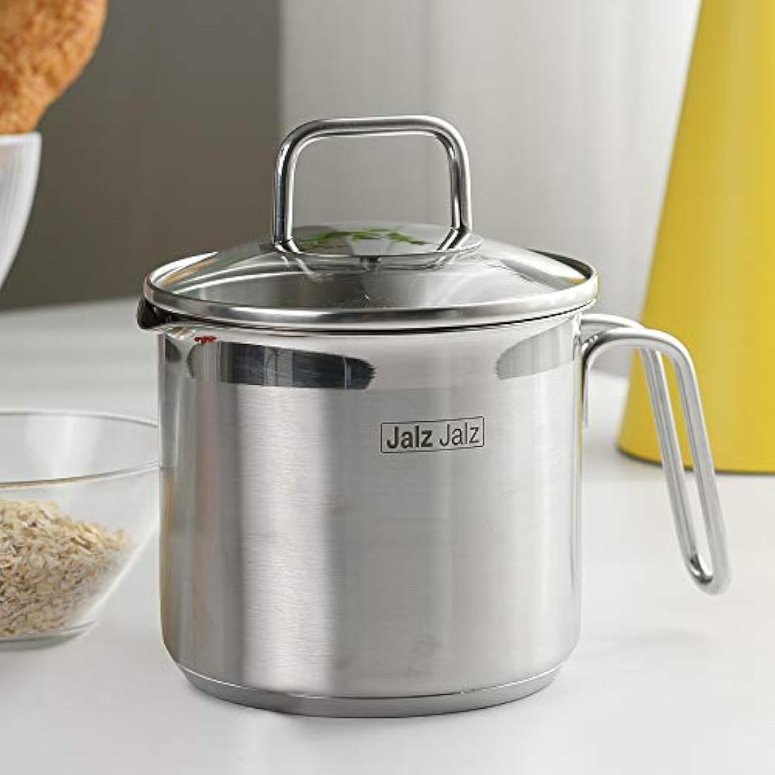 Jalz Jalz 1.5 Quart Stainless Steel Saucepan with Straining Lid