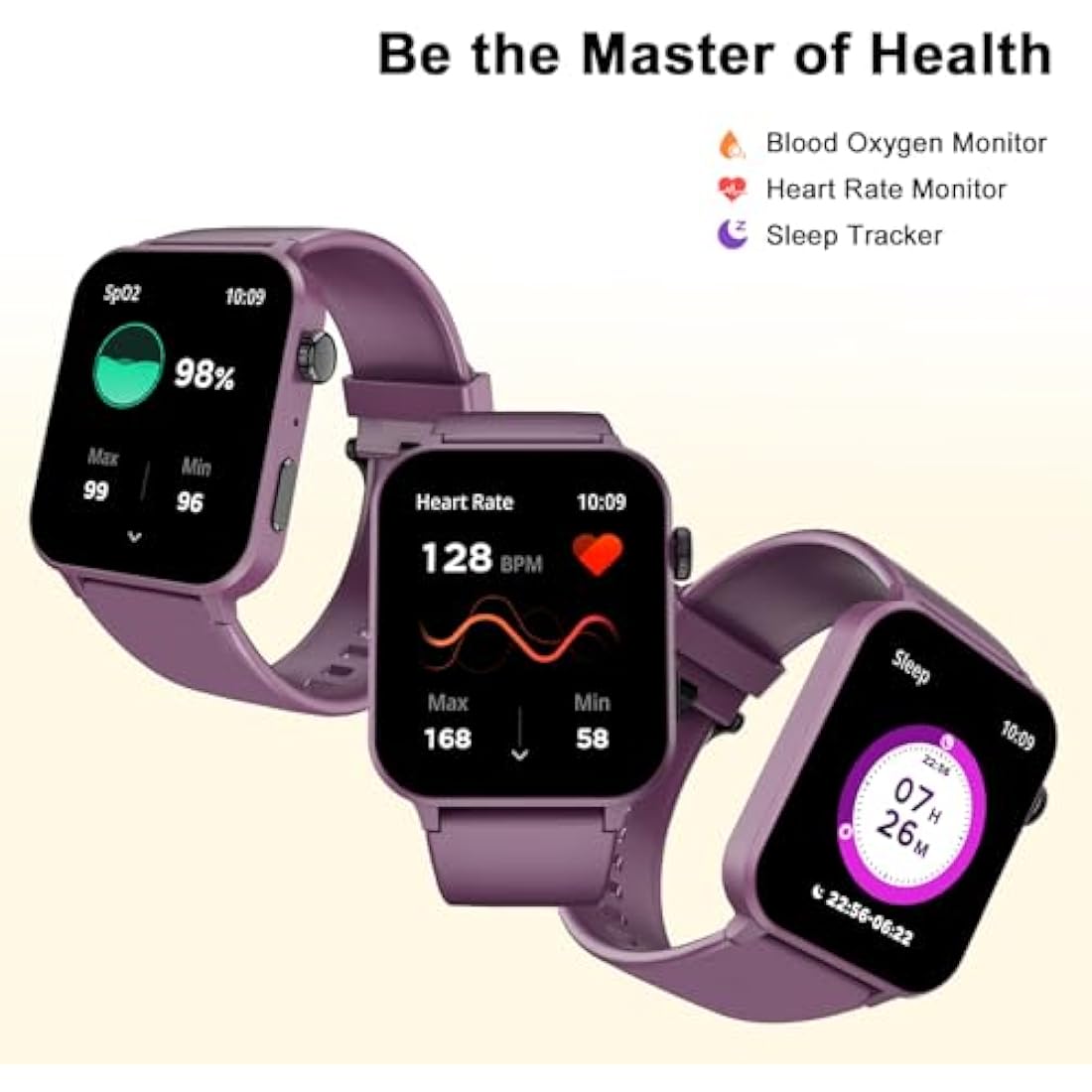 Blackview Smart Watch - 1.85" HD Fitness Tracker with Bluetooth Calling
