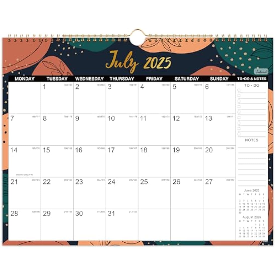 Jolof Store 2025-2026 Wall Calendar | 18-Month Large Monthly Planner