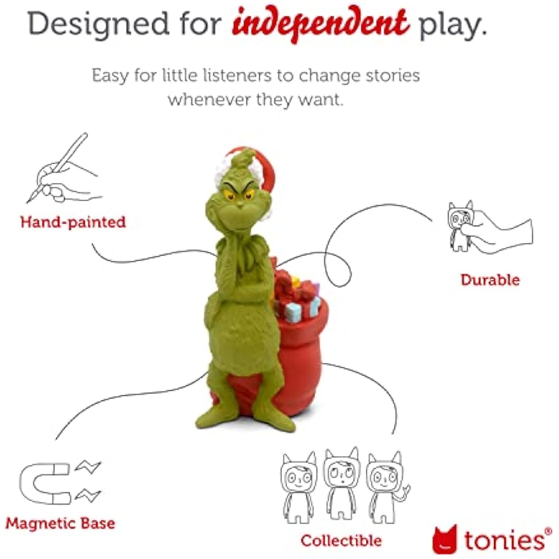 Tonies Dr. Seuss The Grinch Audio Toy Figurine for Toniebox - 27 Min