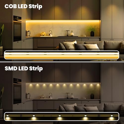 ACELUMO COB LED Strip 10m | Smart App Control Dotless Warm White 2700K