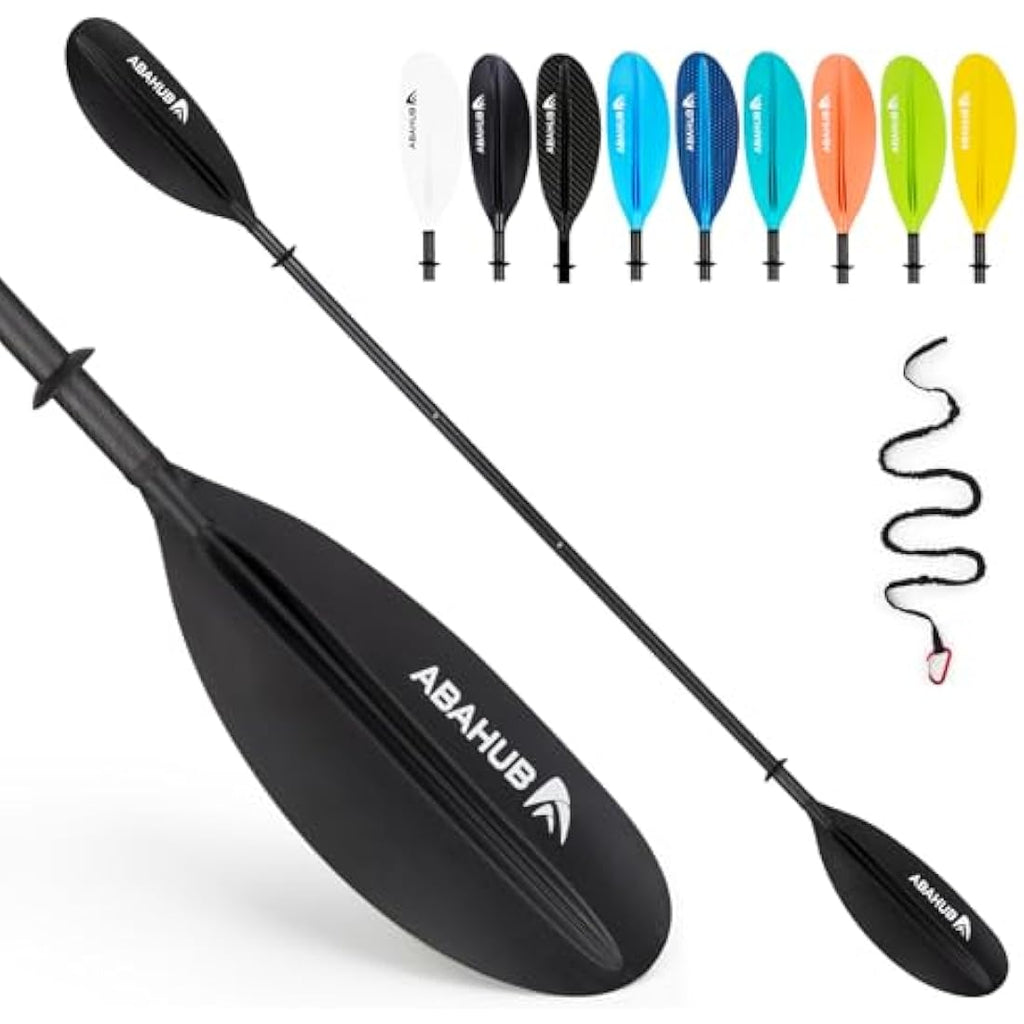 Abahub 3-Piece Carbon Fiber Kayak Paddle | Adjustable 220-240cm