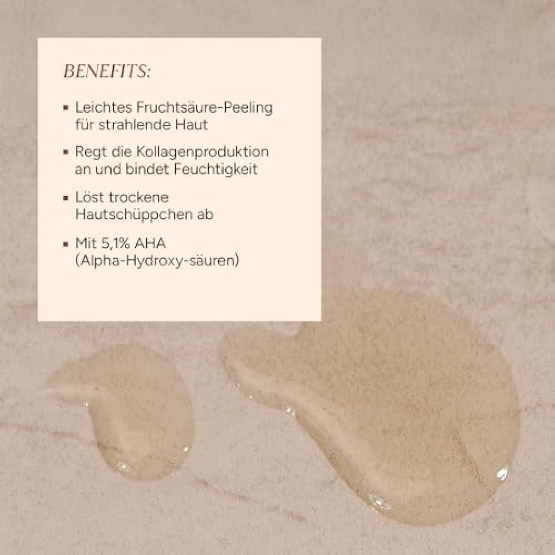 JUNGLÜCK AHA Peeling – Natural Exfoliating Serum for Mature Skin