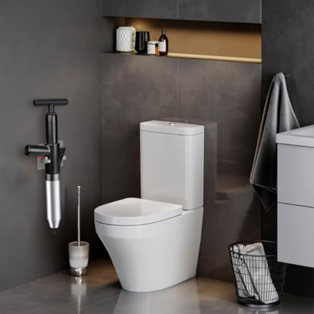 inShareplus High Pressure Toilet Plunger | Stainless Steel Drain Unblocker