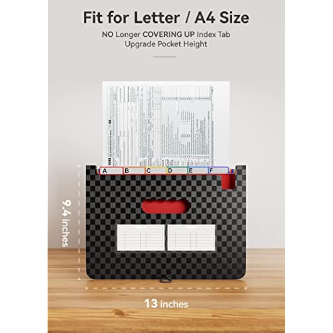 ABC life 26 Pockets Expanding File Folder | A4 Document Organiser