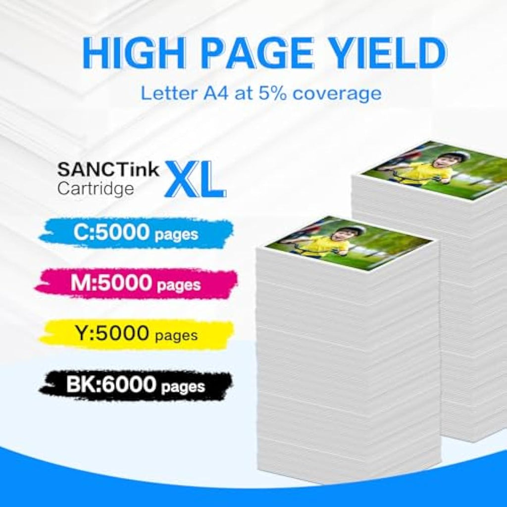 SANCTink LC426XL High Yield Ink Cartridges for Brother MFC-J4540DW, 4 Pack