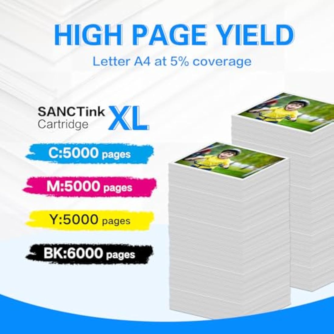SANCTink LC426XL High Yield Ink Cartridges for Brother MFC-J4540DW, 4 Pack