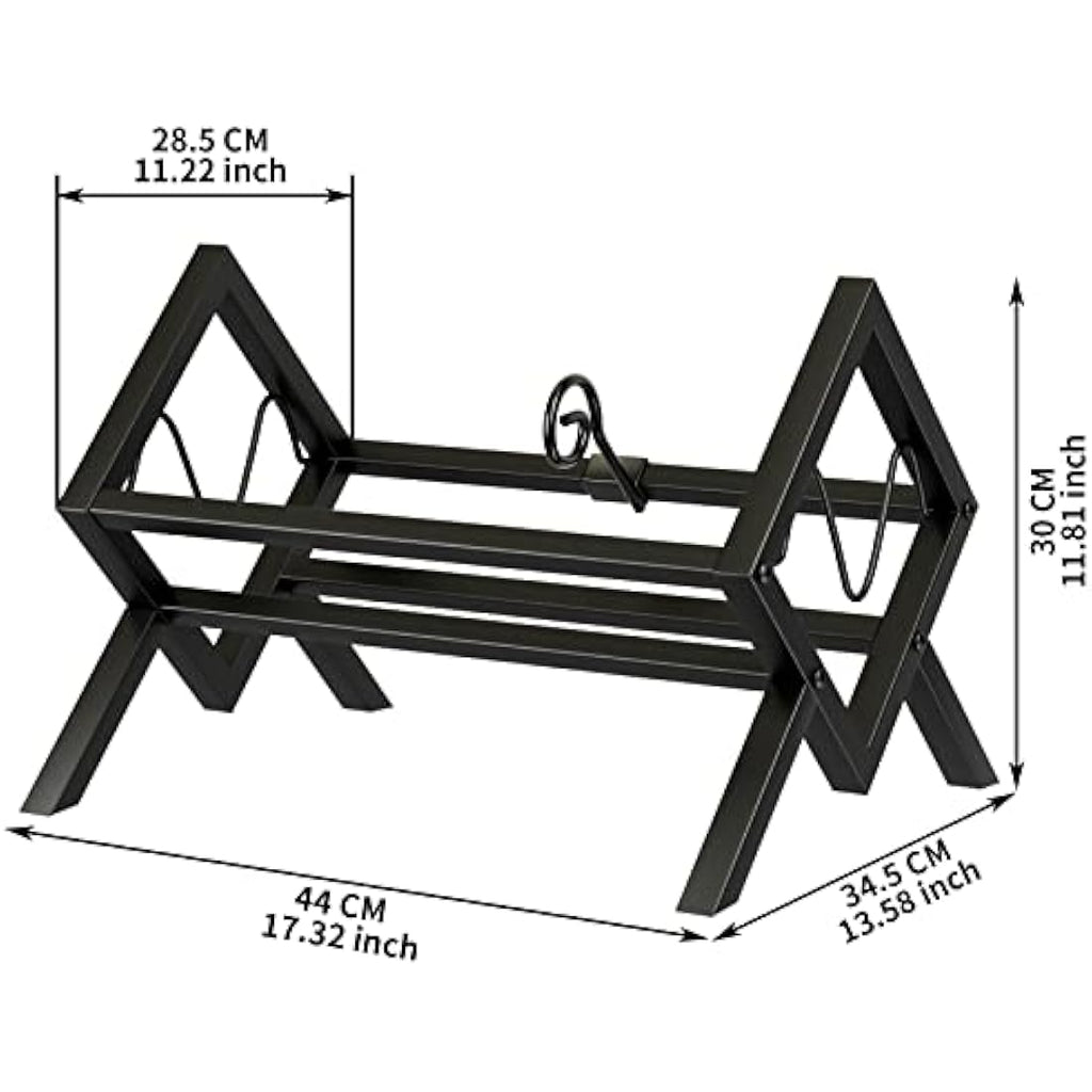 Vinyl Record Storage Holder – Metal 80-100 LP Album Stand