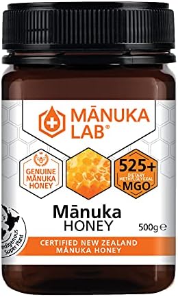 Manuka Lab MGO 525+ Manuka Honey – 500g New Zealand Raw Honey