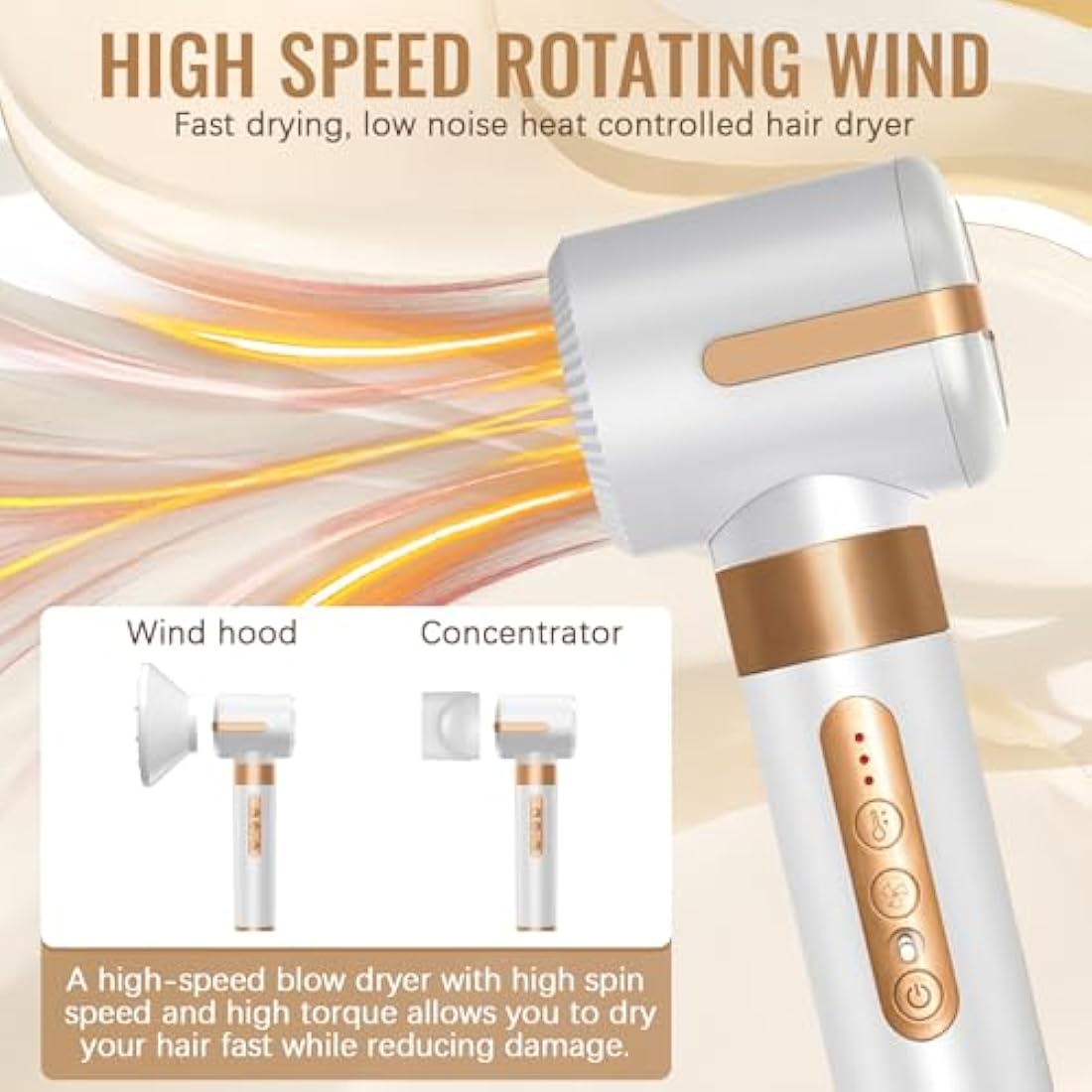 7-in-1 Air Styler | 110,000 RPM Ionic Hair Dryer - White