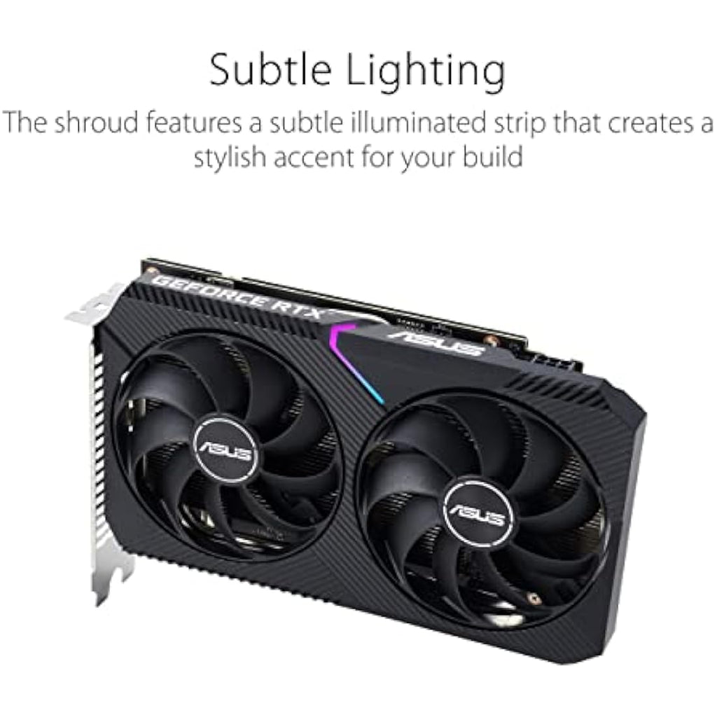 ASUS Dual NVIDIA GeForce RTX 3050 OC Edition 8GB GDDR6 Graphics Card