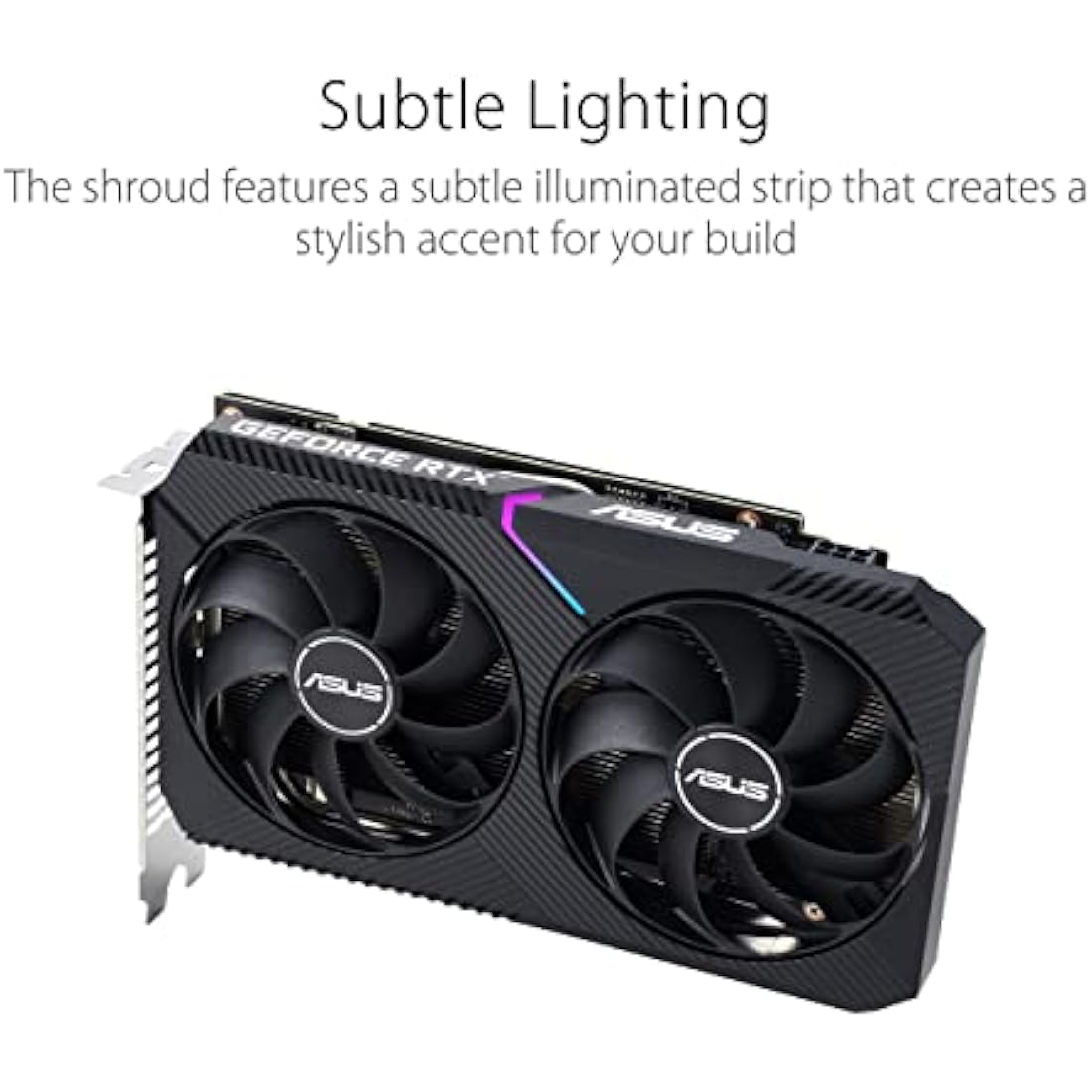 ASUS Dual NVIDIA GeForce RTX 3050 OC Edition 8GB GDDR6 Graphics Card