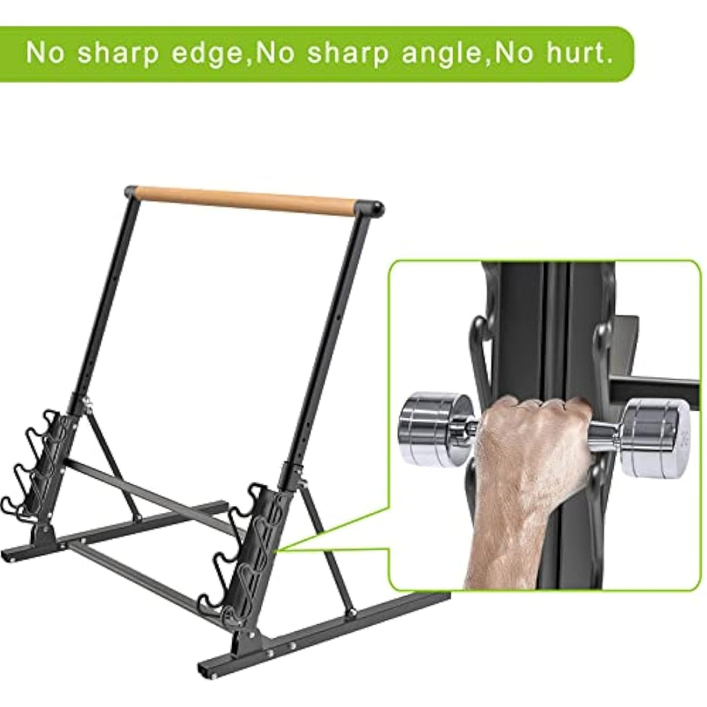 Kipika Portable Wood Ballet Barre - Adjustable Dance Bar with Wheels