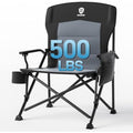EVER ADVANCED Oversized Camping Chair – Heavy Duty 230kg Folding Seat
