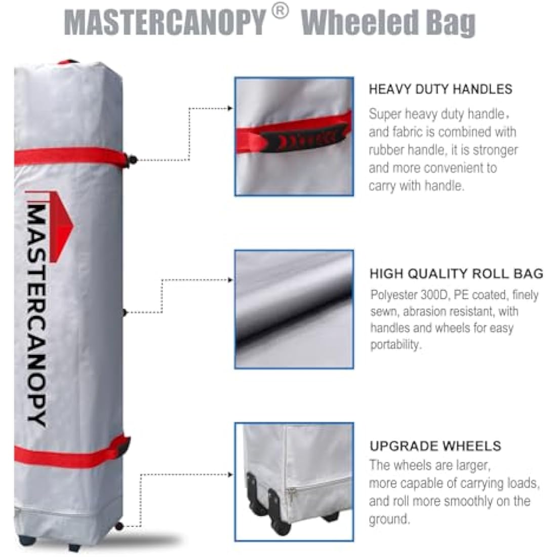 MASTERCANOPY 3x3M Pop-up Gazebo Tent | UV Protected Outdoor Canopy - Grey