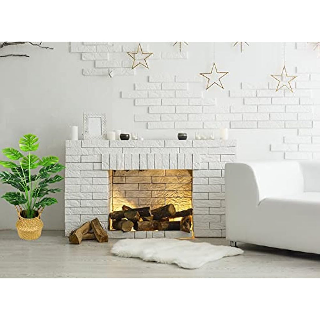 29" Artificial Monstera Leaves – Faux Tropical Palm Fronds