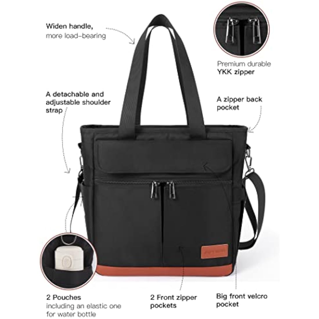 JOYHILL Insulated Lunch Bag | Leakproof Reusable Cooler Tote for Work