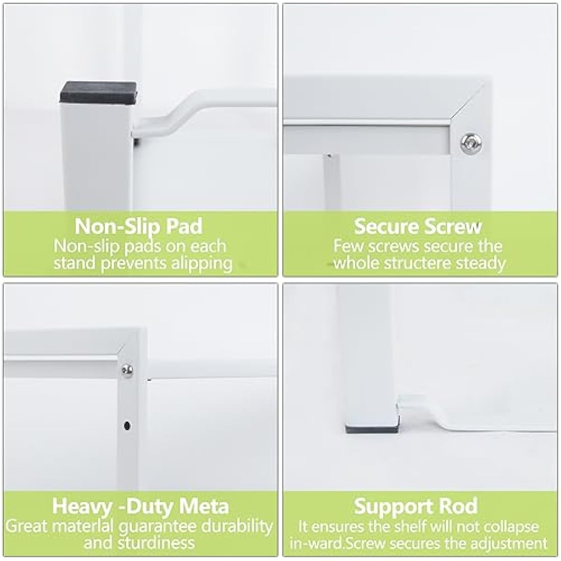 Goodsnetic Expandable Kitchen Cabinet Shelf – Heavy Duty Metal Organizer