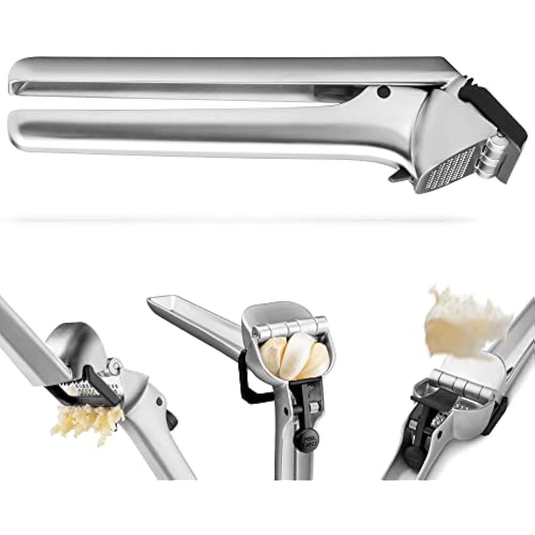 Dreamfarm Garject – 2-in-1 Garlic Press and Mincer with Peel Ejector