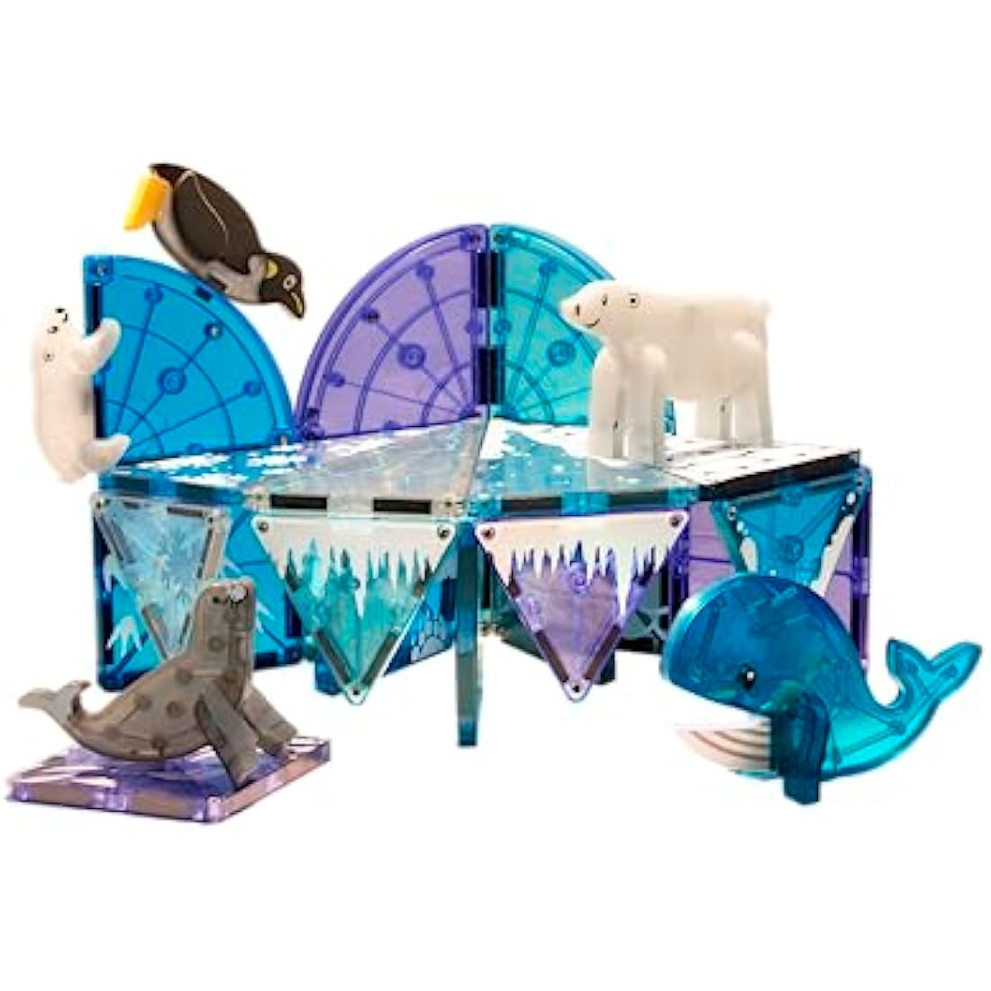 Magna-Tiles Arctic Animals 25-Piece Magnetic Building Tiles Set