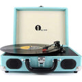 1 BY ONE Bluetooth Record Player – 3-Speed Portable Vinyl Turntable