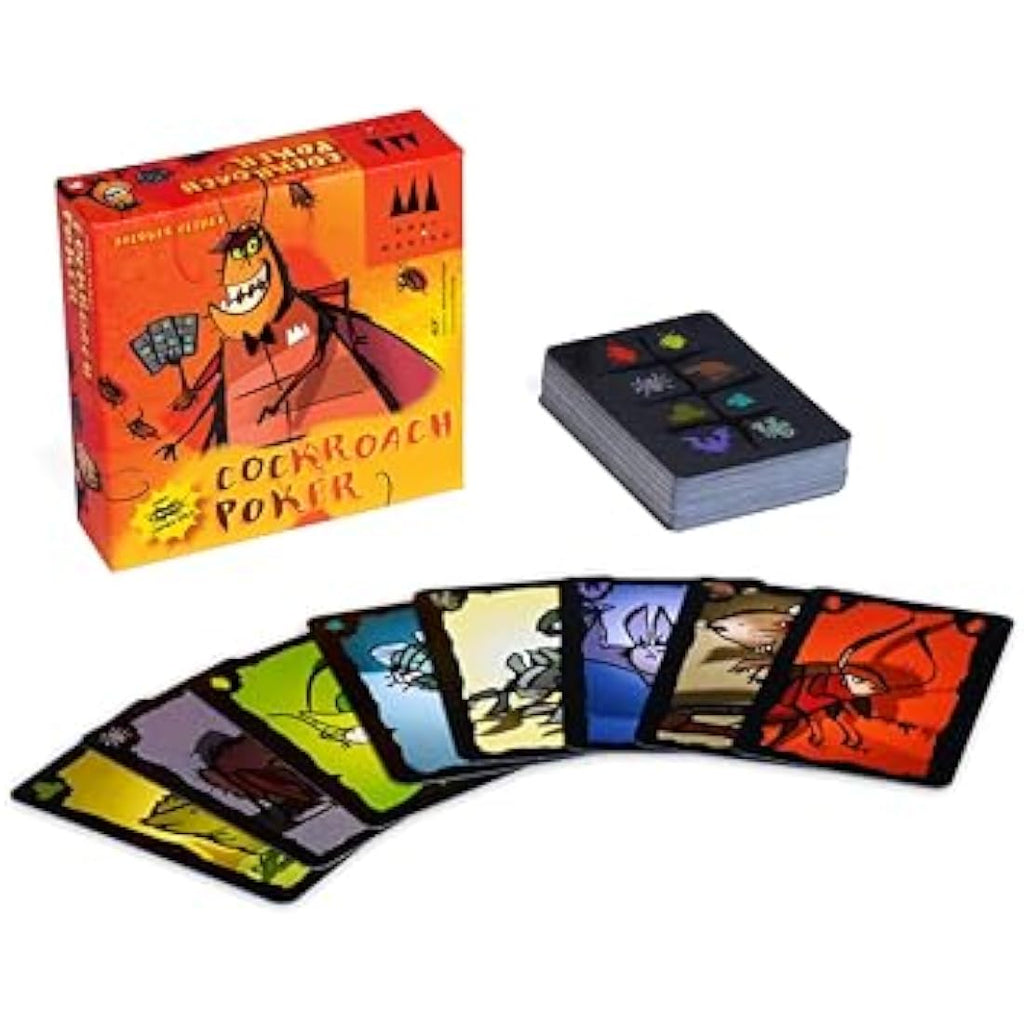 Schmidt Cockroach Poker - Strategic Bluffing Card Game for Families
