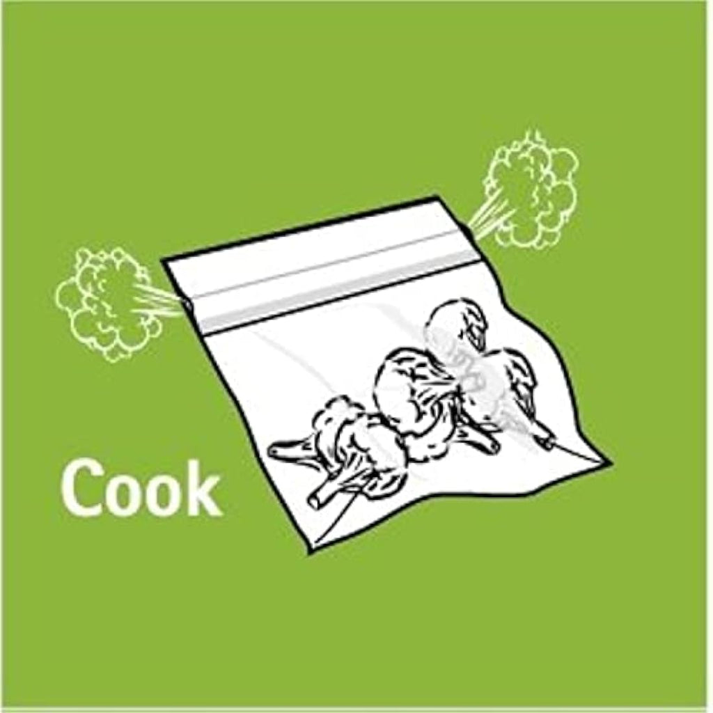 Quickasteam Microwave Steam Cooking Bags - Medium Size 30 Pack