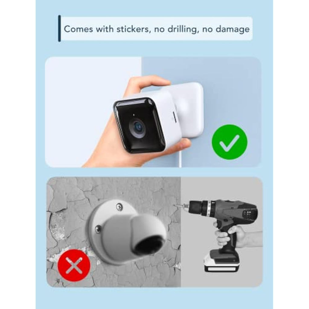 GNCC 1080P Indoor Security Camera 2-Pack | WiFi Home Monitor with Night Vision