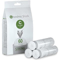 Grandma Shark 10-15L Bin Bags | Strong Drawstring Trash Liners (60 Pack)