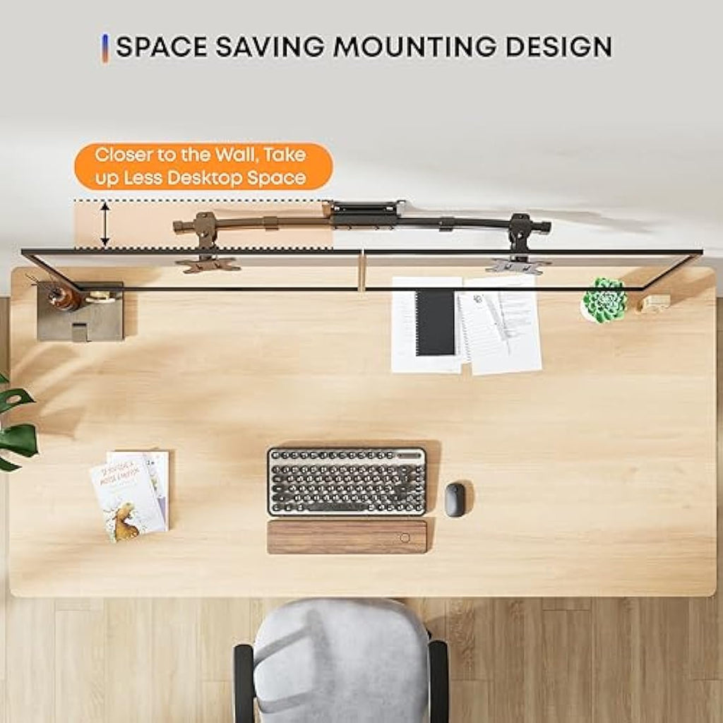 Dual Monitor Wall Mount – VESA Adapter for 13-27" Displays