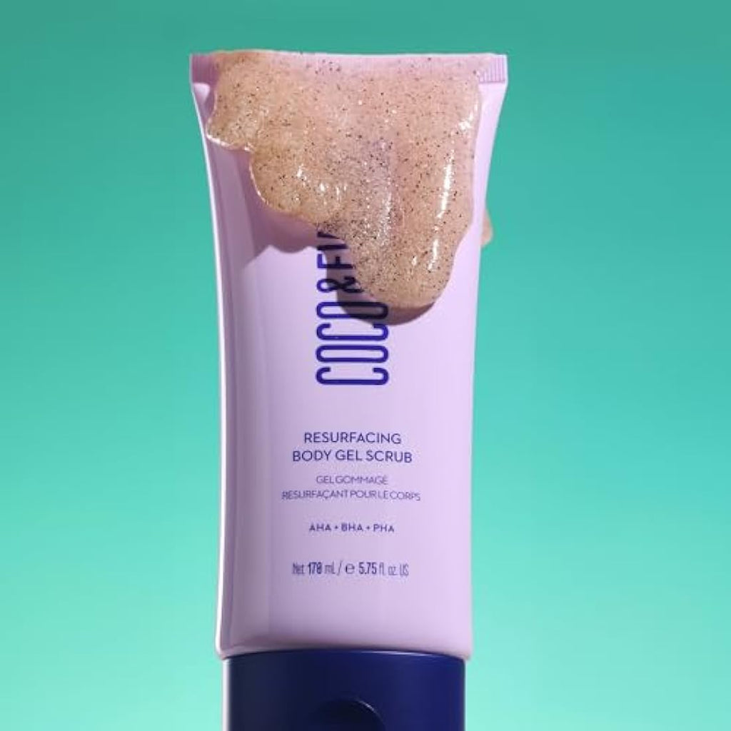 Coco & Eve Resurfacing Body Gel Scrub – AHA & BHA Exfoliator (170ml)