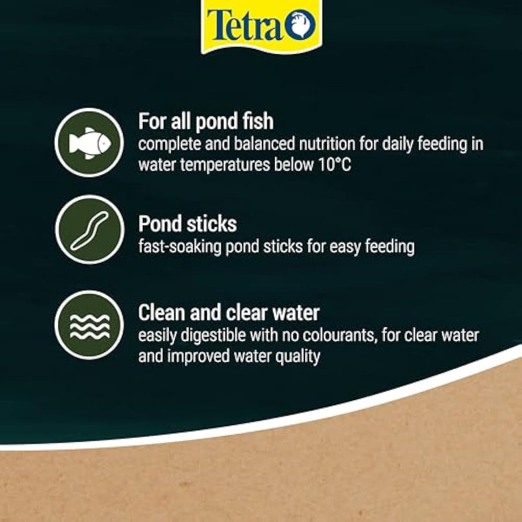Tetra Wheatgerm Pond Fish Food Sticks – 1.4kg Cold Weather Feed